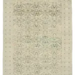 Kayseri Hereke Eskitme Bej Pamuk Üzerine Yün El Dokuma Halı-250x360