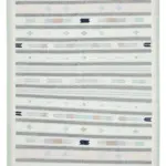 Duri Modern Bej Pamuk Üstü Yün El Dokuma Kilim-185x278