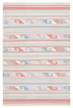 Duri Modern Kırmızı Pamuk Üstü Yün El Dokuma Kilim-177x277