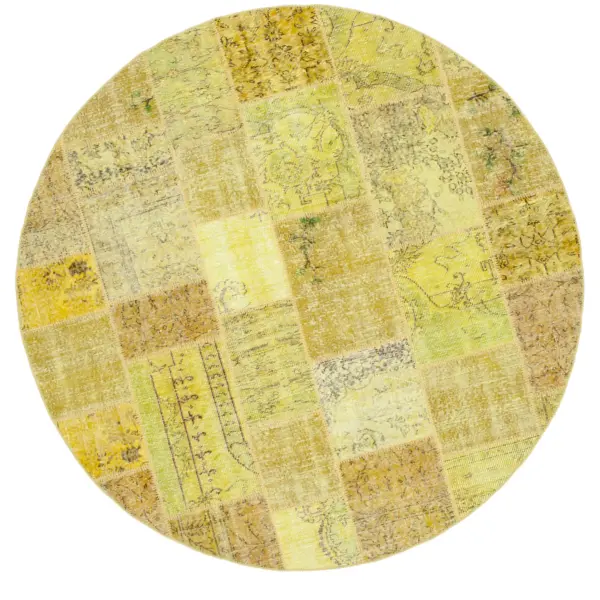 Rc_38671_0_Yellow_Round_Patchwork_Rugs