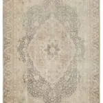 Kayseri Eskitme Bej Pamuk Üzerine Yün El Dokuma Halı-224x314