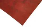 Needlepoint Kırmızı Pamuk Üzerine Yün El Dokuma Halı-165x253 - Görsel 4