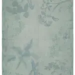 Needlepoint Gri Pamuk Üzerine Yün El Dokuma Halı-181x275