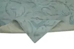 Needlepoint Mavi Pamuk Üzerine Yün El Dokuma Halı-163x253 - Görsel 6