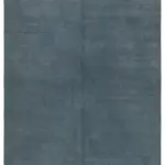 Needlepoint Gri Pamuk Üzerine Yün El Dokuma Halı-171x248