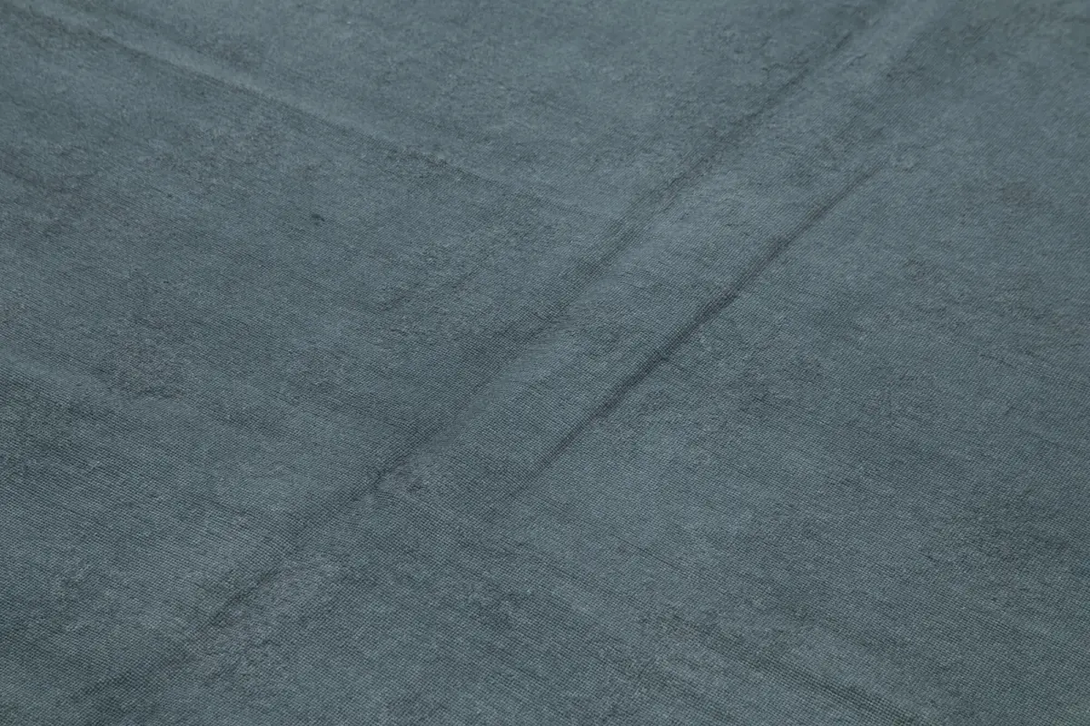 Needlepoint Gri Pamuk Üzerine Yün El Dokuma Halı-171x248 - Görsel 5