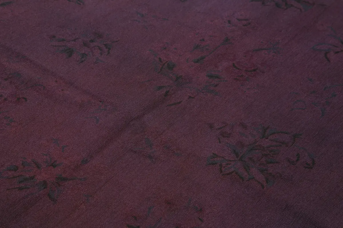 Needlepoint Kahverengi Pamuk Üzerine Yün El Dokuma Halı-161x252 - Görsel 5