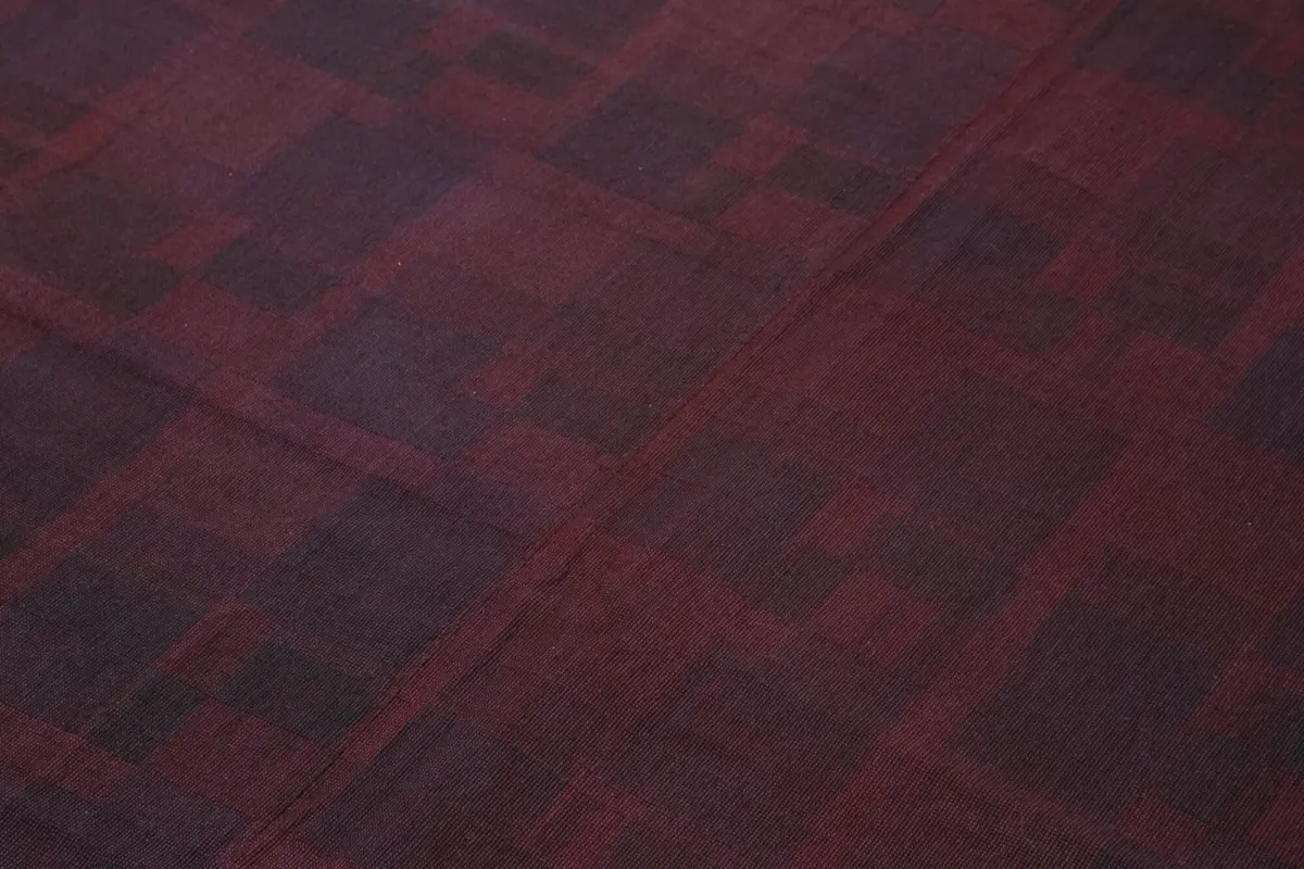 Needlepoint Kahverengi Pamuk Üzerine Yün El Dokuma Halı-140x229 - Görsel 5