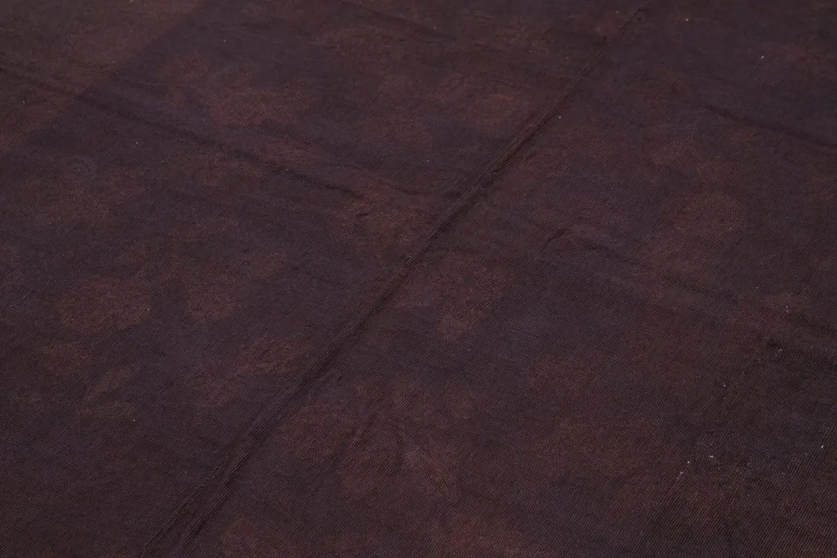 Needlepoint Kahverengi Pamuk Üzerine Yün El Dokuma Halı-182x250 - Görsel 5