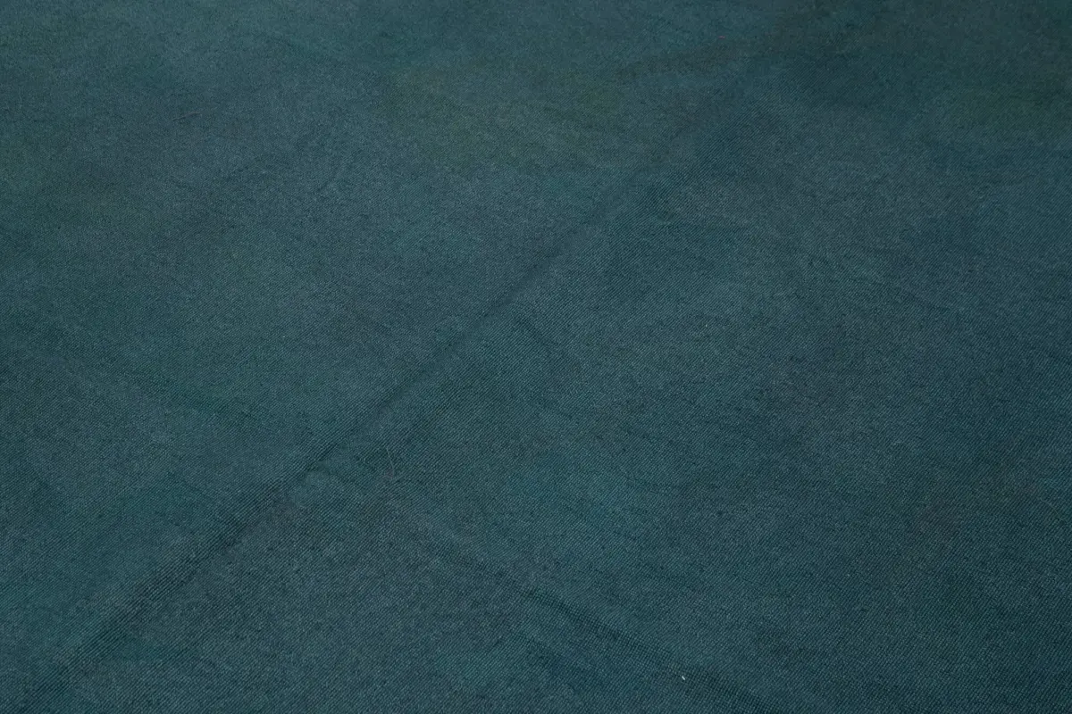 Needlepoint Gri Pamuk Üzerine Yün El Dokuma Halı-169x240 - Görsel 5