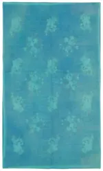 Needlepoint Mavi Pamuk Üzerine Yün El Dokuma Halı-154x255