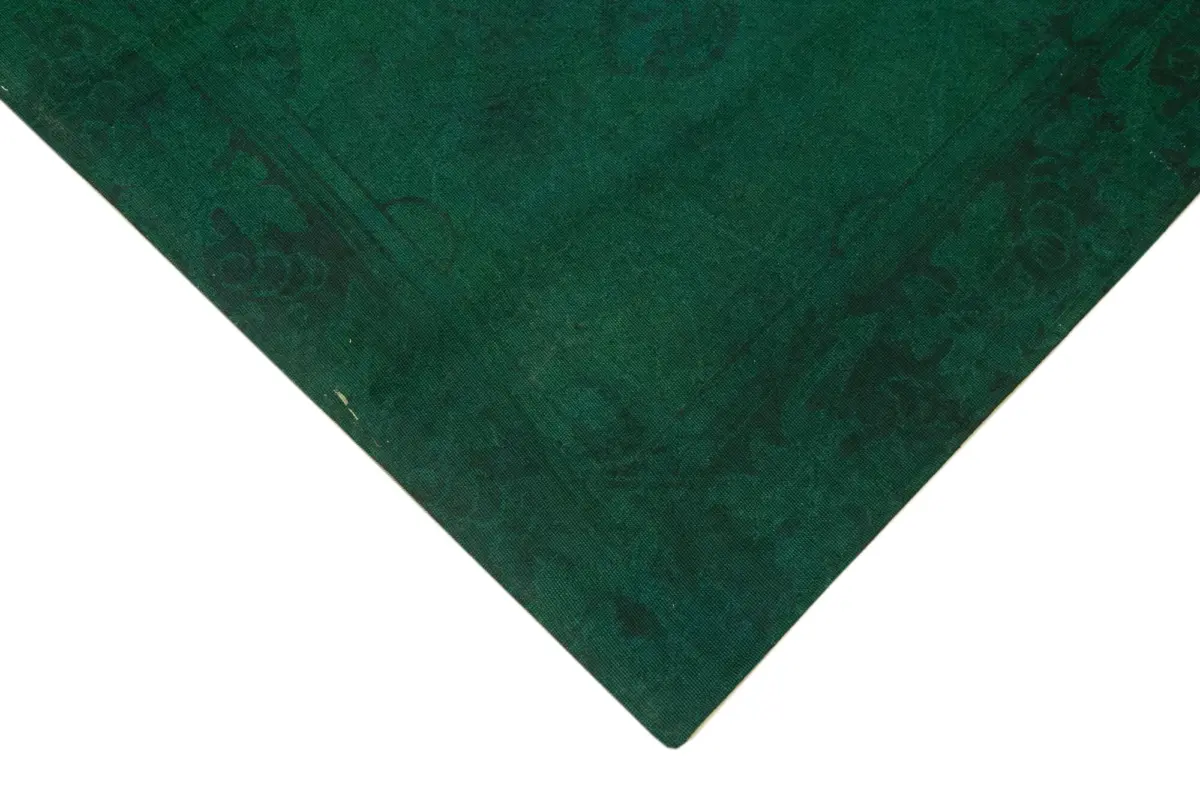 Needlepoint Gri Pamuk Üzerine Yün El Dokuma Halı-163x242 - Görsel 4