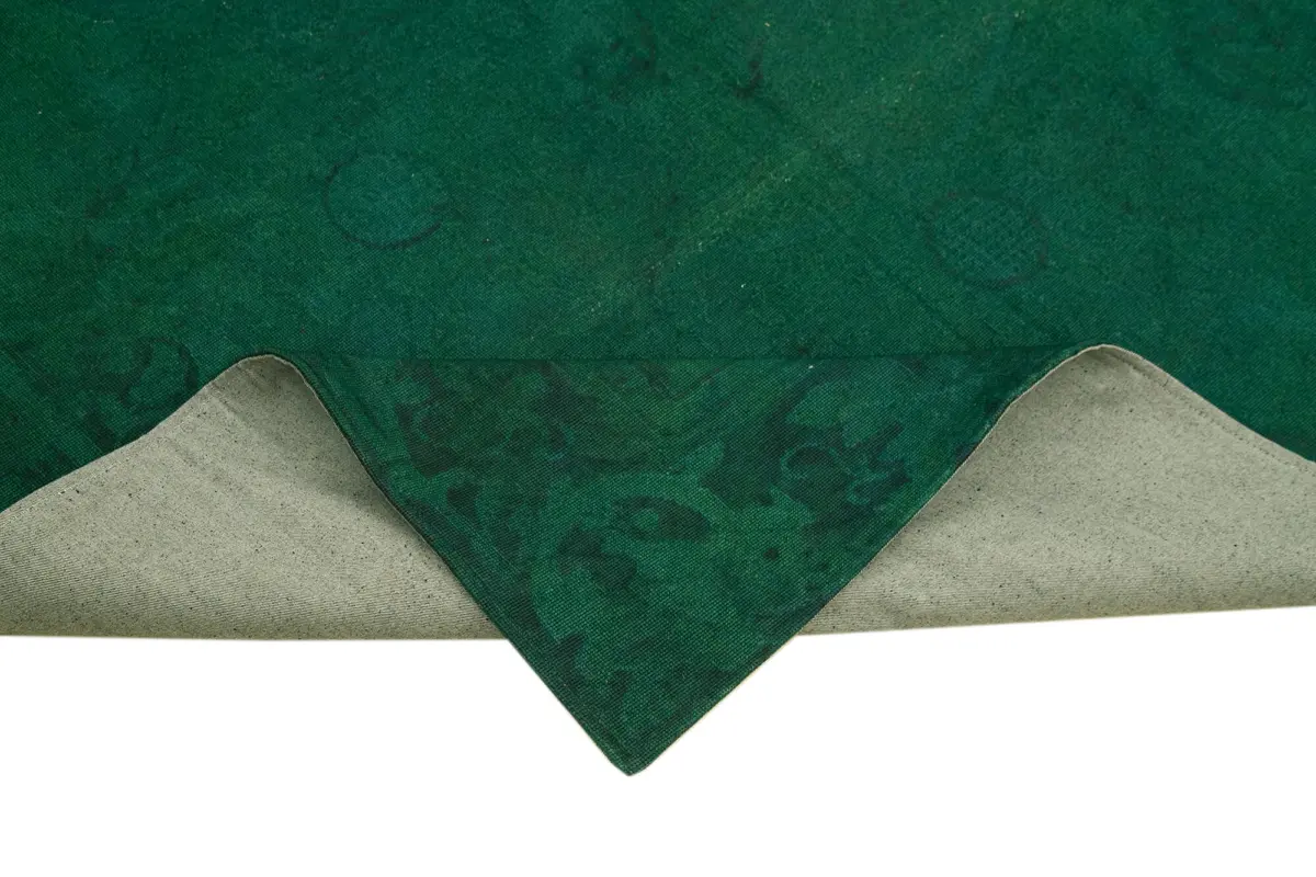 Needlepoint Gri Pamuk Üzerine Yün El Dokuma Halı-163x242 - Görsel 6