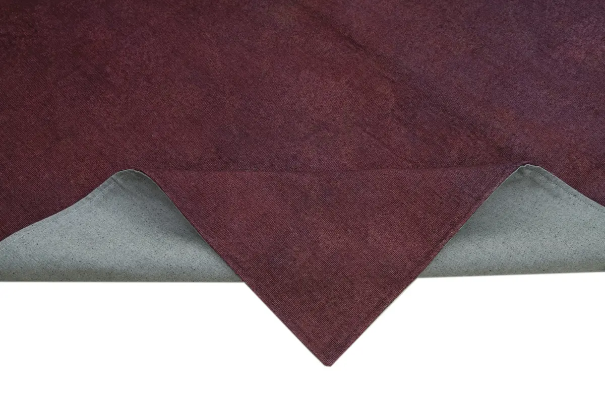 Needlepoint Kahverengi Pamuk Üzerine Yün El Dokuma Halı-168x256 - Görsel 6