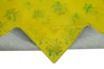 Needlepoint Sarı Pamuk Üzerine Yün El Dokuma Halı-165x252 - Görsel 6