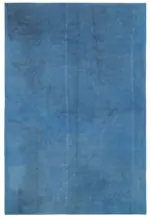 Needlepoint Mavi Pamuk Üzerine Yün El Dokuma Halı-165x244