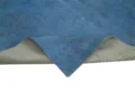 Needlepoint Mavi Pamuk Üzerine Yün El Dokuma Halı-165x244 - Görsel 6