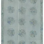 Needlepoint Gri Pamuk Üzerine Yün El Dokuma Halı-160x240