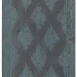 Needlepoint Gri Pamuk Üzerine Yün El Dokuma Halı-170x227