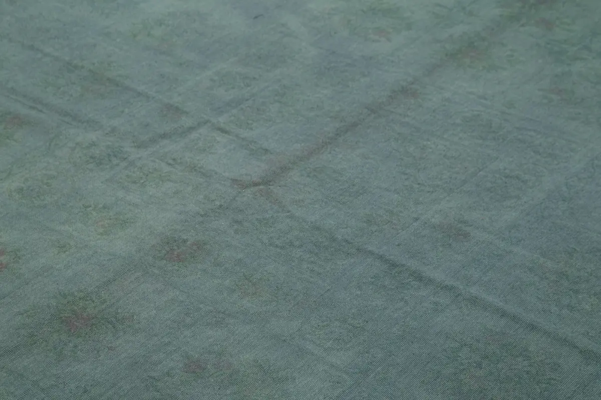 Needlepoint Gri Pamuk Üzerine Yün El Dokuma Halı-227x291 - Görsel 5