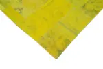 Needlepoint Sarı Pamuk Üzerine Yün El Dokuma Halı-201x301 - Görsel 4