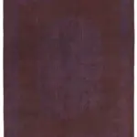 Needlepoint Mor Pamuk Üzerine Yün El Dokuma Halı-219x263