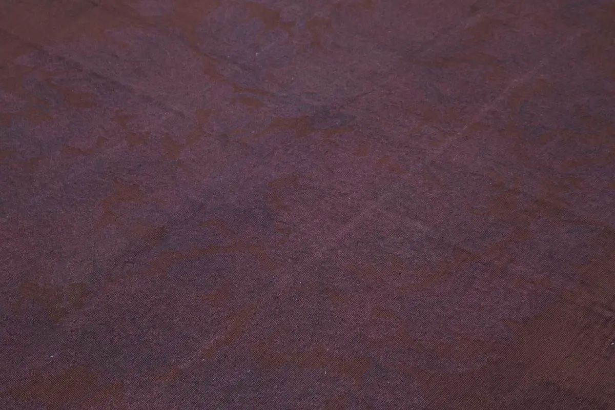 Needlepoint Mor Pamuk Üzerine Yün El Dokuma Halı-219x263 - Görsel 5