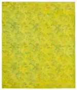 Needlepoint Sarı Pamuk Üzerine Yün El Dokuma Halı-227x267