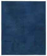 Needlepoint Mavi Pamuk Üzerine Yün El Dokuma Halı-221x267