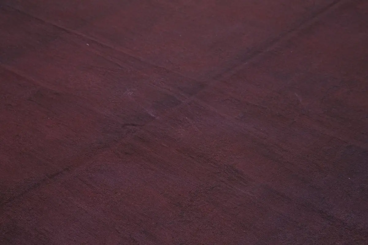 Needlepoint Kahverengi Pamuk Üzerine Yün El Dokuma Halı-224x259 - Görsel 5