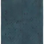 Needlepoint Mavi Pamuk Üzerine Yün El Dokuma Halı-215x270