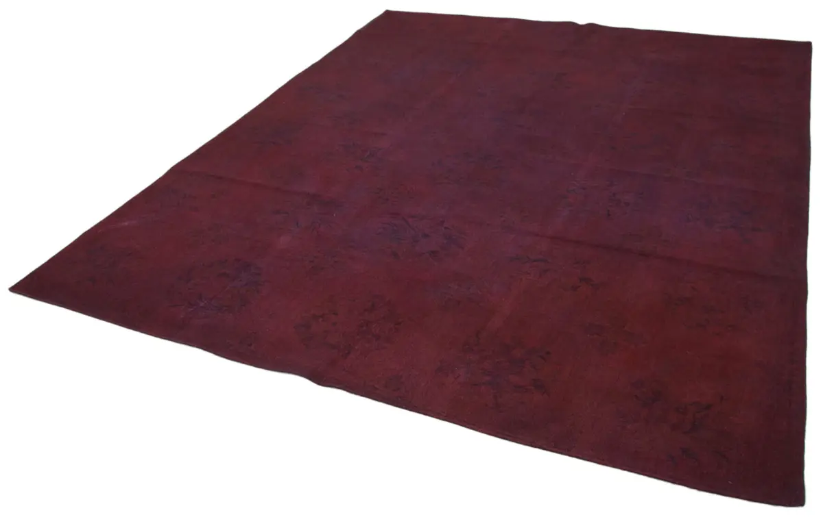 Needlepoint Kahverengi Pamuk Üzerine Yün El Dokuma Halı-221x267 - Görsel 3