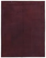 Needlepoint Kahverengi Pamuk Üzerine Yün El Dokuma Halı-217x276