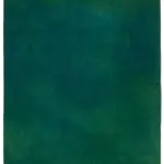 Needlepoint Yeşil Pamuk Üzerine Yün El Dokuma Halı-229x270