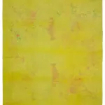 Needlepoint Sarı Pamuk Üzerine Yün El Dokuma Halı-247x260