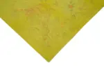 Needlepoint Sarı Pamuk Üzerine Yün El Dokuma Halı-247x260 - Görsel 4
