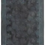 Needlepoint Gri Pamuk Üzerine Yün El Dokuma Halı-255x337