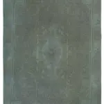 Needlepoint Gri Pamuk Üzerine Yün El Dokuma Halı-233x325