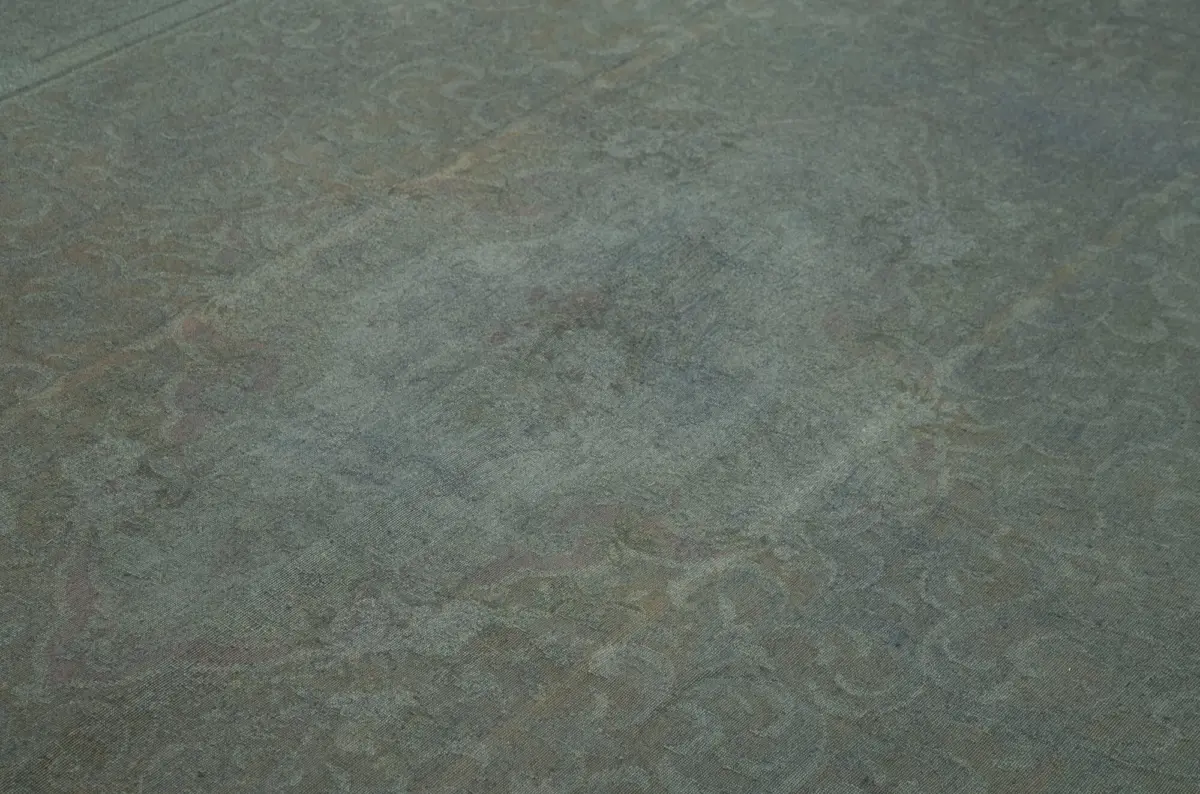 Needlepoint Gri Pamuk Üzerine Yün El Dokuma Halı-233x325 - Görsel 5