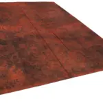 Needlepoint Turuncu Pamuk Üzerine Yün El Dokuma Halı-247x339