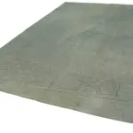 Needlepoint Gri Pamuk Üzerine Yün El Dokuma Halı-241x314