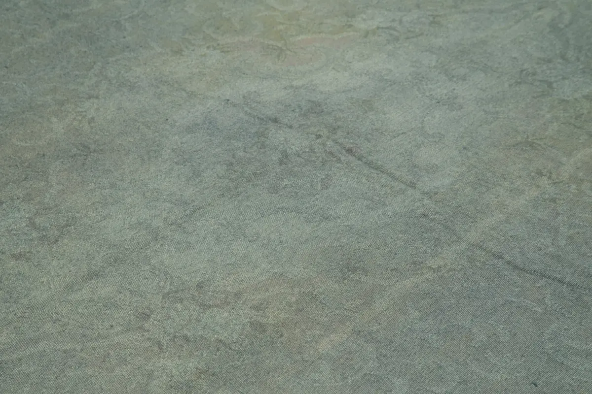 Needlepoint Gri Pamuk Üzerine Yün El Dokuma Halı-241x314 - Görsel 3