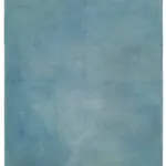 Needlepoint Mavi Pamuk Üzerine Yün El Dokuma Halı-251x340