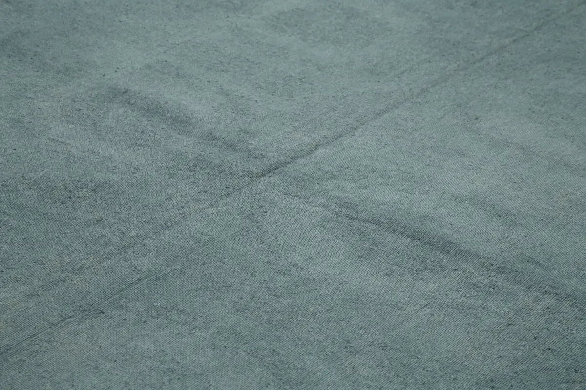 Needlepoint Gri Pamuk Üzerine Yün El Dokuma Halı-292x337 - Görsel 5