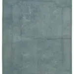 Needlepoint Gri Pamuk Üzerine Yün El Dokuma Halı-291x380