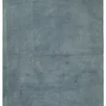 Needlepoint Mavi Pamuk Üzerine Yün El Dokuma Halı-342x460