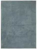 Needlepoint Mavi Pamuk Üzerine Yün El Dokuma Halı-342x460