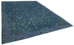Needlepoint Mavi Pamuk Üzerine Yün El Dokuma Halı-292x395 - Görsel 2