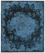 Needlepoint Mor Pamuk Üzerine Yün El Dokuma Halı-358x422