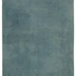 Needlepoint Mavi Pamuk Üzerine Yün El Dokuma Halı-325x439